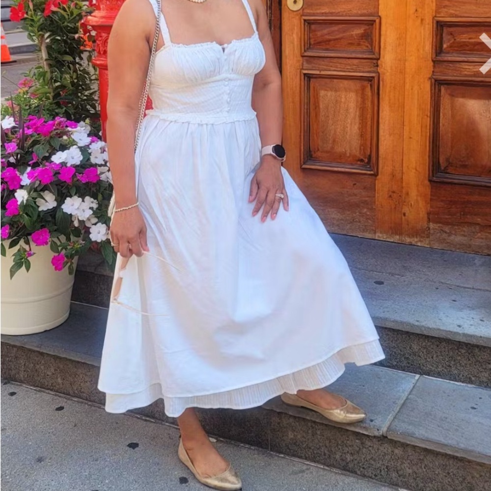 Commense White Midi Dress - Picture 6 of 6